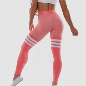Bombshell Sportswear Peach Thigh-High Leggings